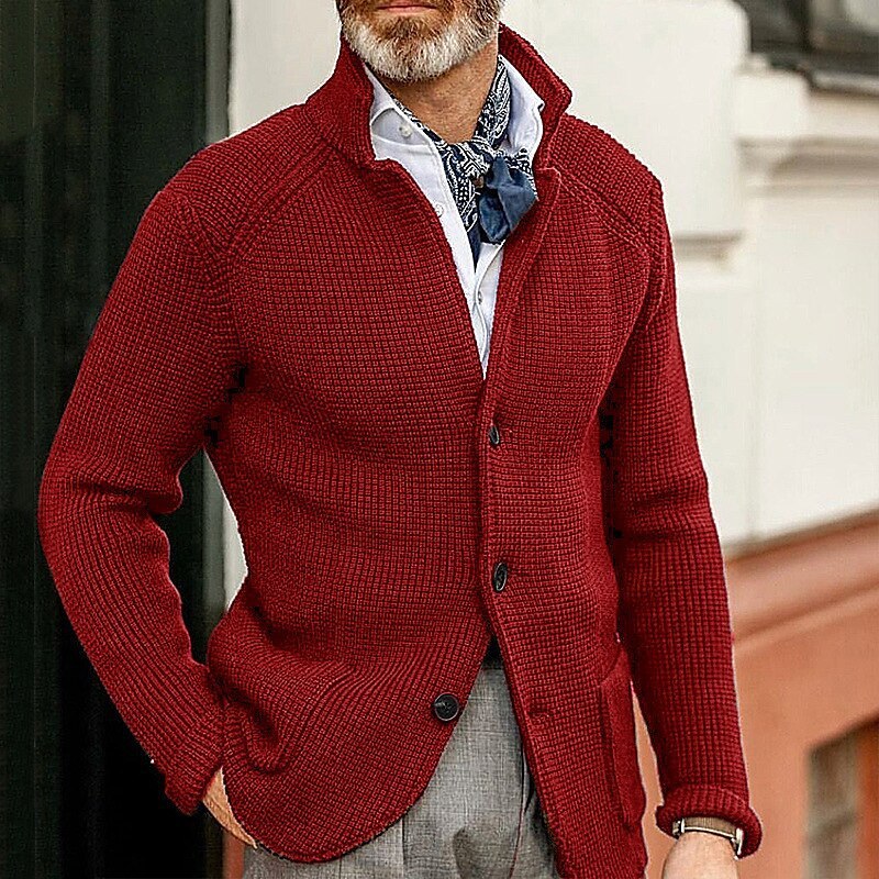 Knitted Sweater Men's Coat