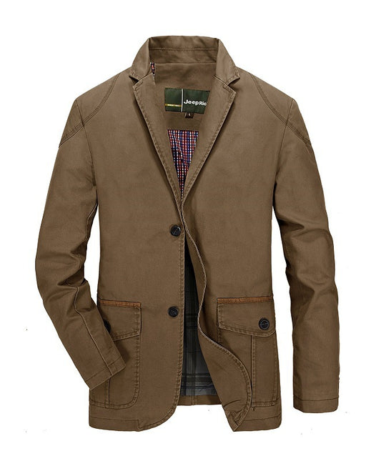 Cotton Jacket with Polyester Lining