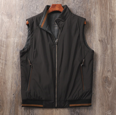 Double-sided Vest  Sleeveless Jacket