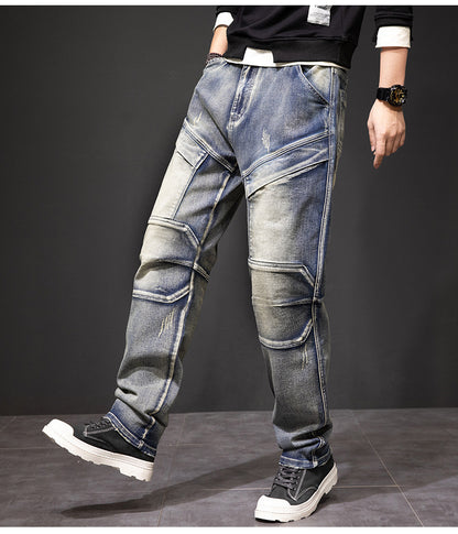 Retro Nostalgic Straight-Leg Pants – Classic Style