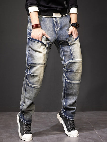 Retro Nostalgic Straight-Leg Pants – Classic Style