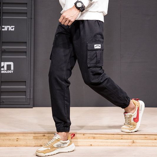 Hip-Hop Cropped Cargo Pants