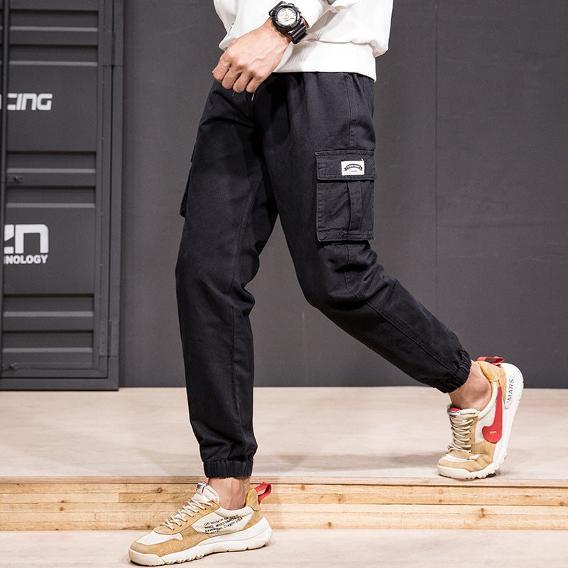 Hip-Hop Cropped Cargo Pants