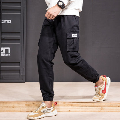 Hip-Hop Cropped Cargo Pants