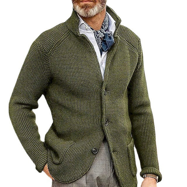 Knitted Sweater Men's Coat