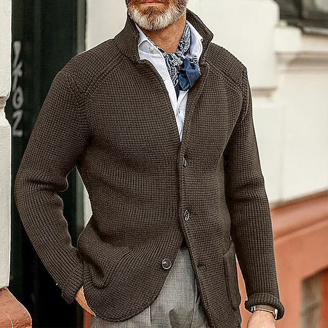 Knitted Sweater Men's Coat