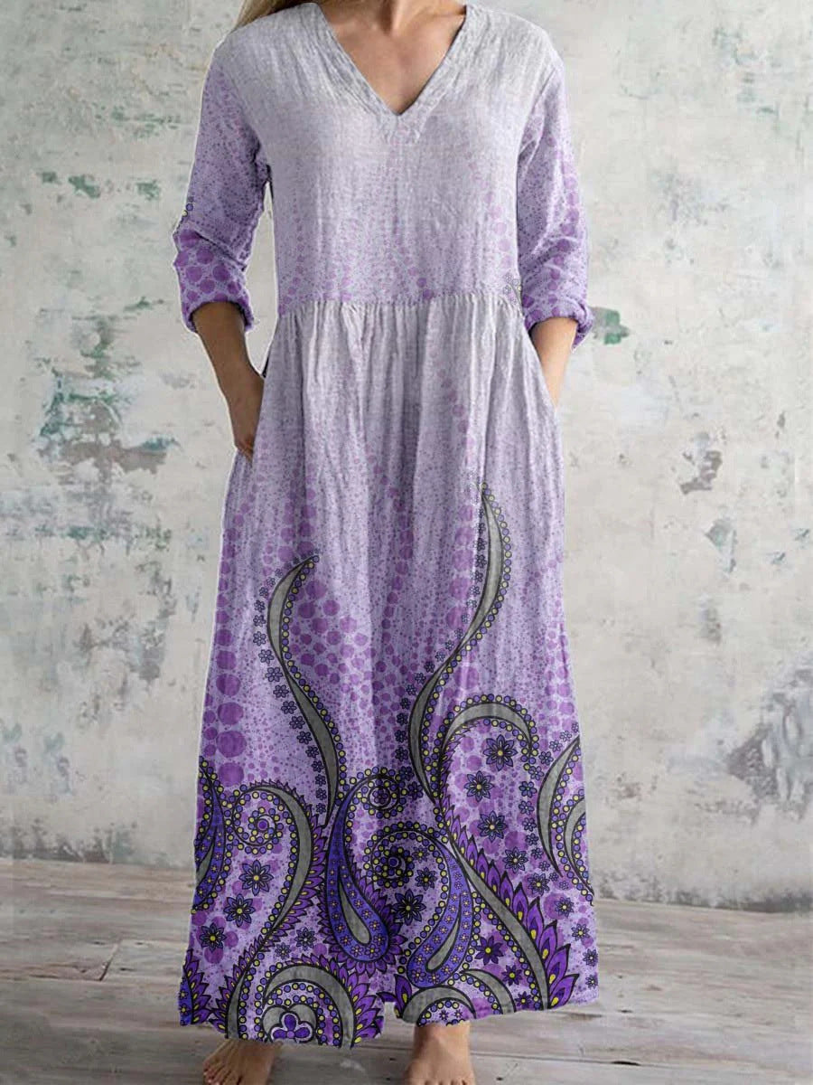 3D Effect A-Line High Waist Skirt Dress