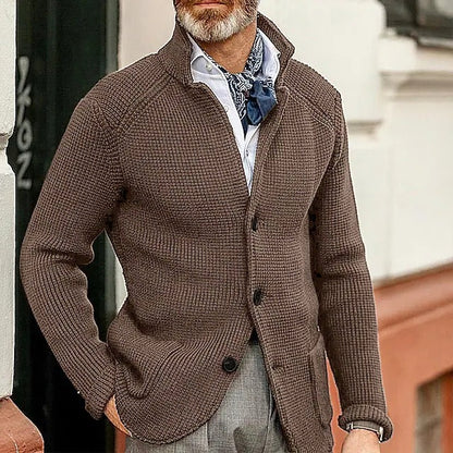Knitted Sweater Men's Coat