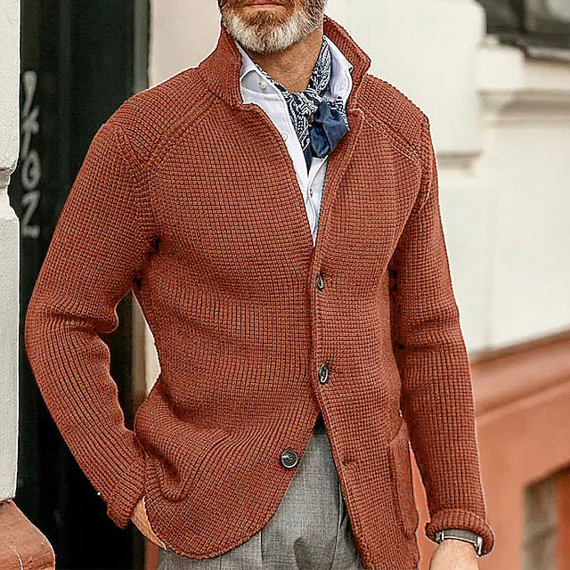 Knitted Sweater Men's Coat