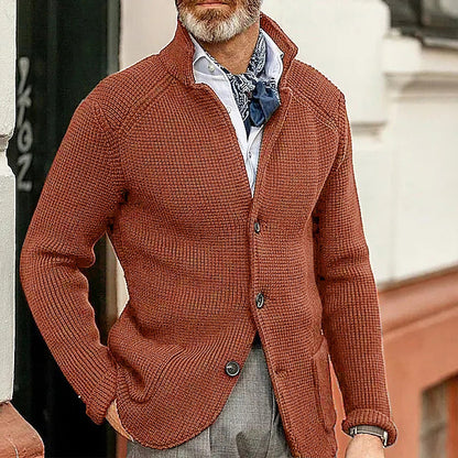 Knitted Sweater Men's Coat