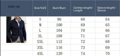 Knitted Sweater Men's Coat