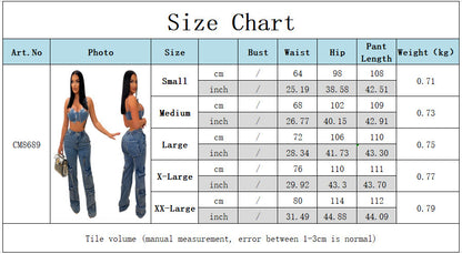 Classic Straight-Leg Cotton Trousers – Light Blue