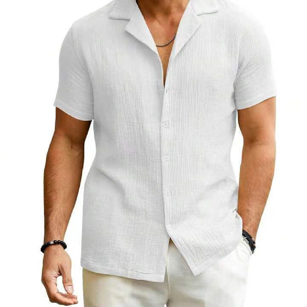 BreezeCard Men’s Casual Lapel Shirt