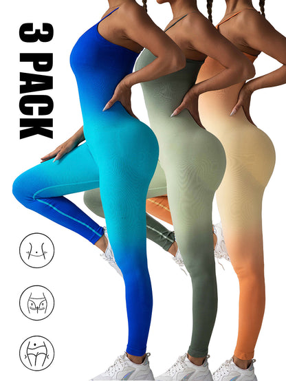 3 Pieces One Piece Jumpsuits For Women Workout