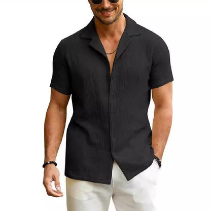 BreezeCard Men’s Casual Lapel Shirt