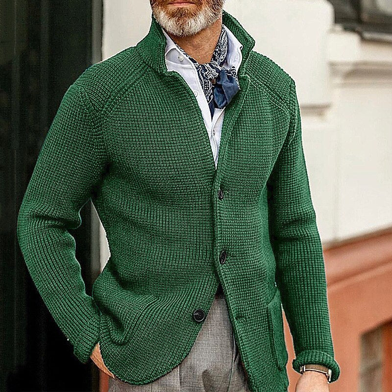 Knitted Sweater Men's Coat