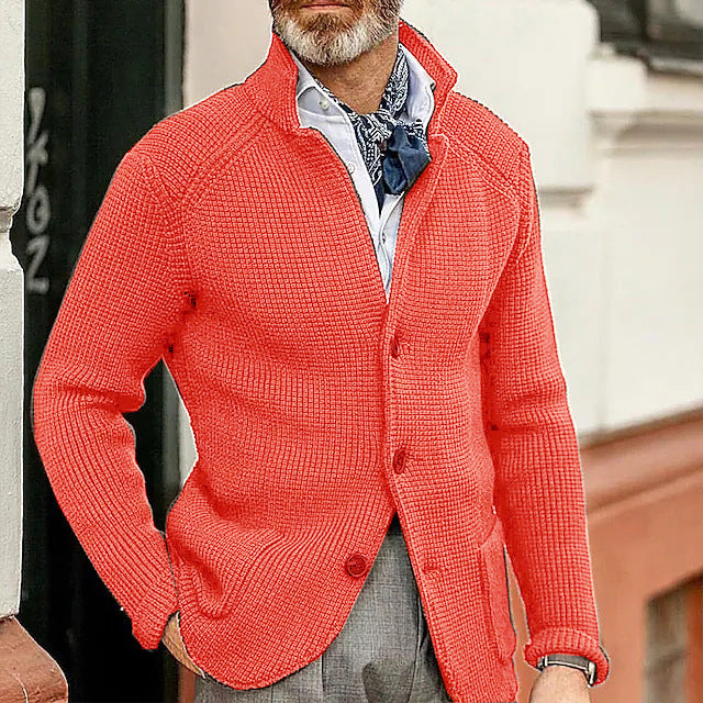 Knitted Sweater Men's Coat