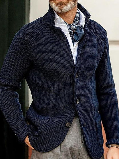 Knitted Sweater Men's Coat