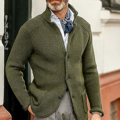 Knitted Sweater Men's Coat