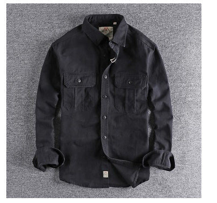 Multi-bag Shirt Coat - Simple Washing
