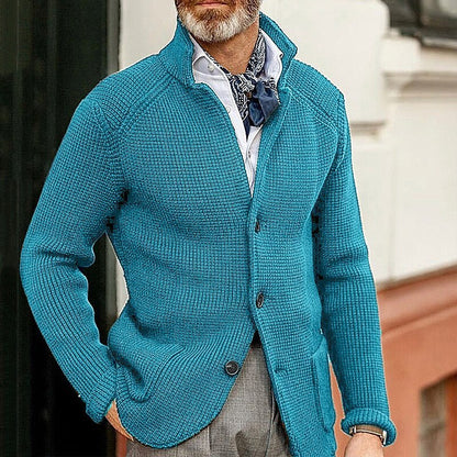 Knitted Sweater Men's Coat