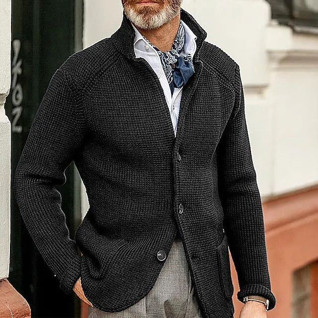 Knitted Sweater Men's Coat